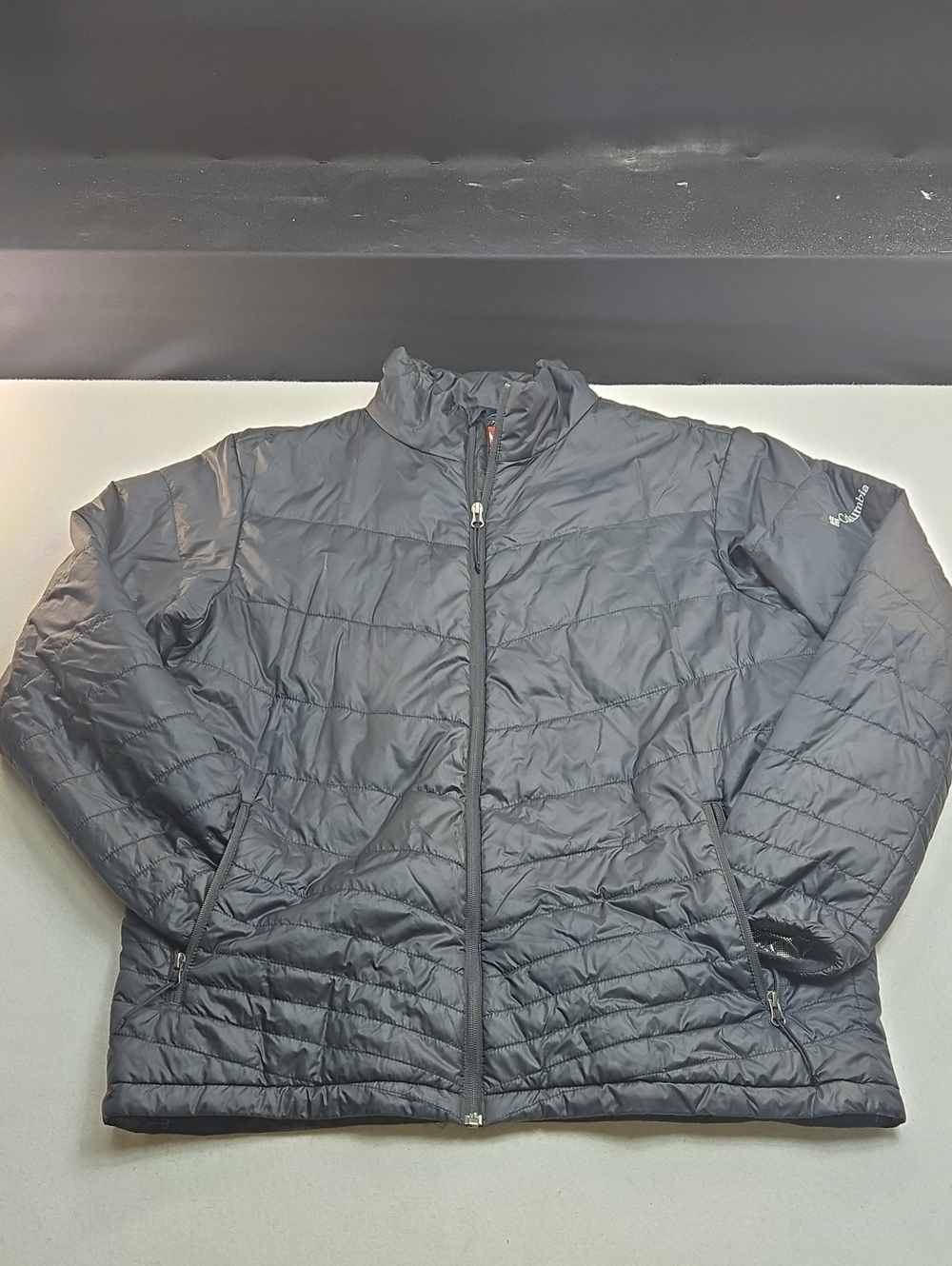 Columbia Black Quilted Puffer Omni-Heat Jacket